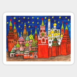 Moscow Kremlin 2 Sticker